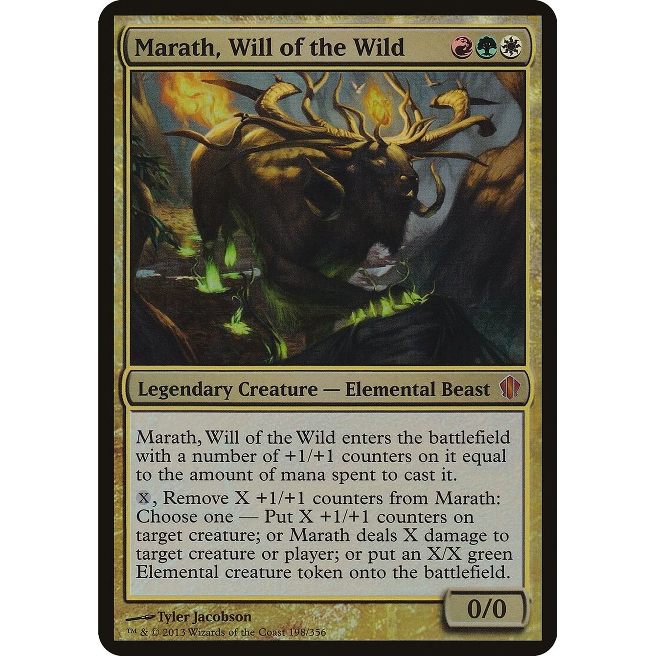 Image for Marath, Will of the Wild (Commander 2013) (198) (OVER) - Magic: The Gathering