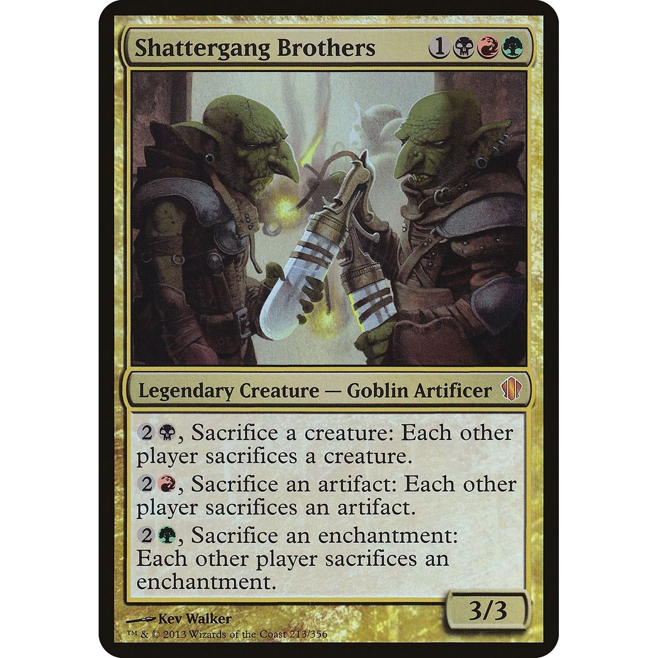 Image for Shattergang Brothers (Commander 2013) (213) (OVER) - Magic: The Gathering