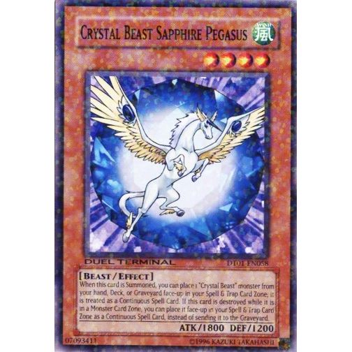 Image for Crystal Beast Sapphire Pegasus (DT01-EN058) (DT01) - YuGiOh