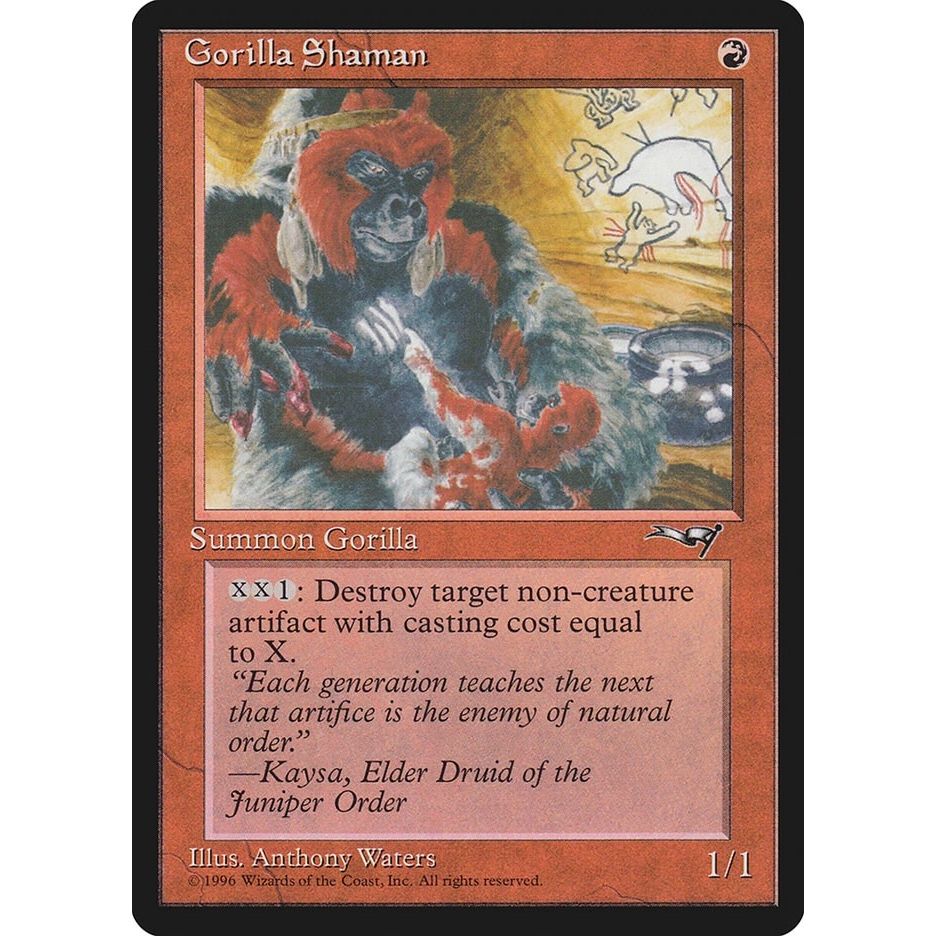 Image for Gorilla Shaman (Holding Baby) (107) (ALL) - Magic: The Gathering