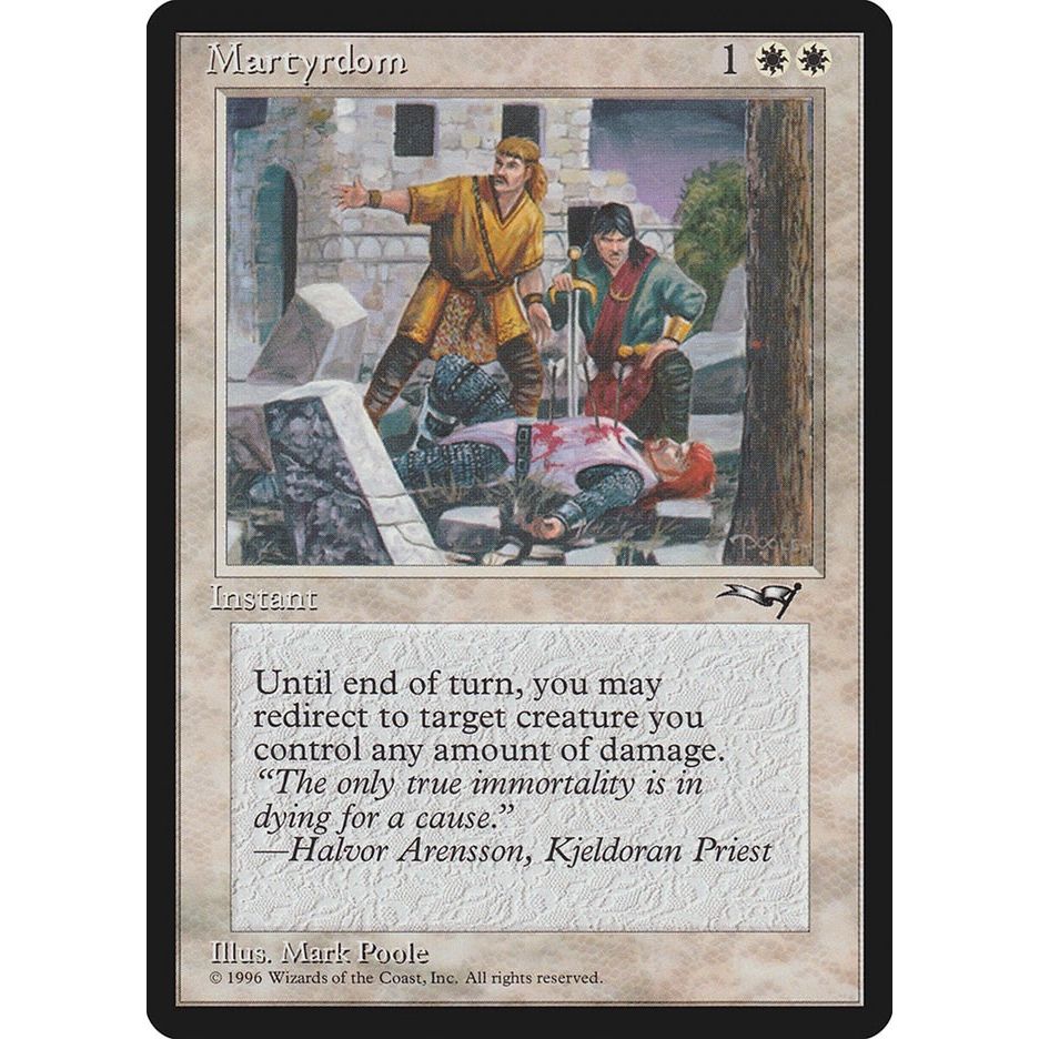 Image for Martyrdom (Wounded on Ground) (139) (ALL) - Magic: The Gathering