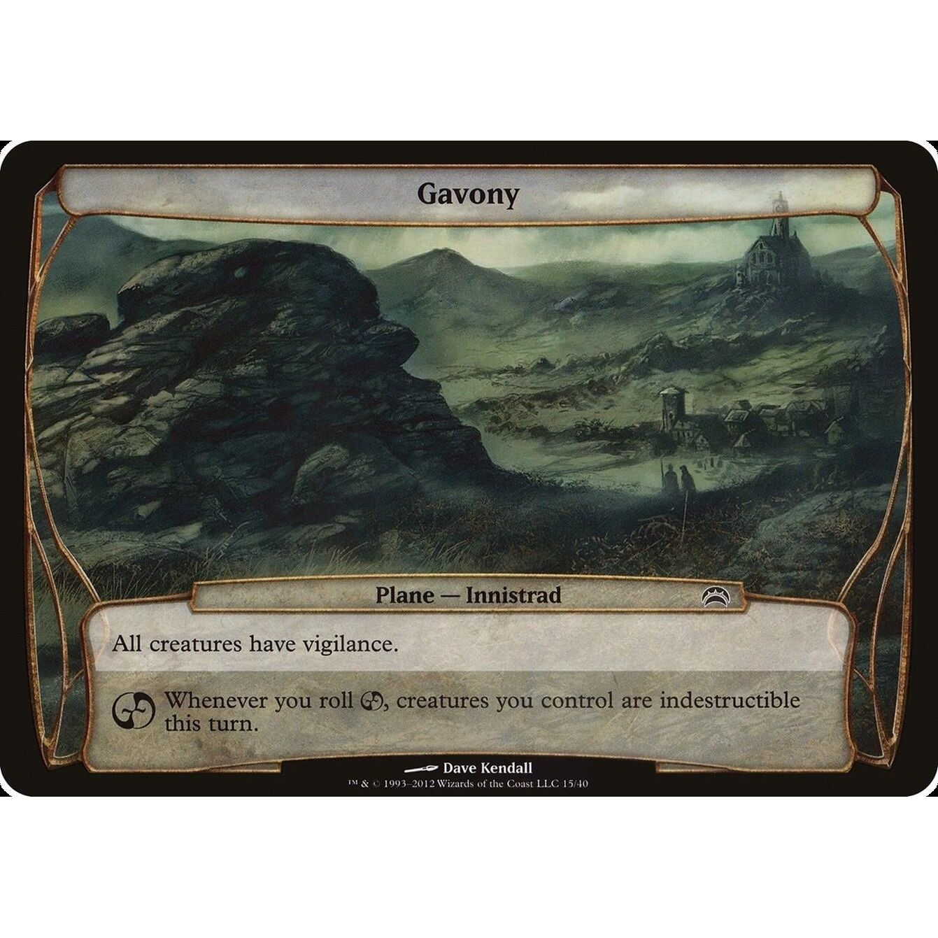 Image for Gavony (Planechase 2012) (15) (OVER) - Magic: The Gathering
