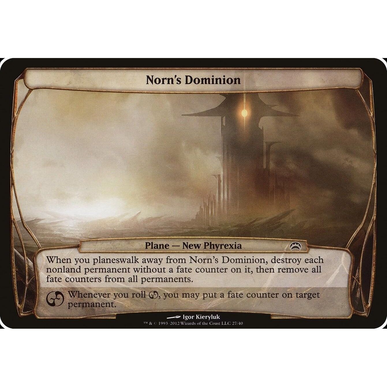 Image for Norn's Dominion (Planechase 2012) (27) (OVER) - Magic: The Gathering