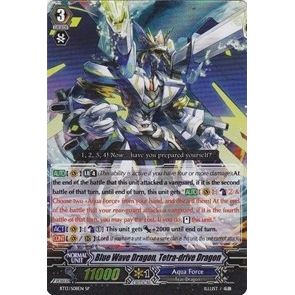 Image for Blue Wave Dragon, Tetra-drive Dragon (SP) (BT13/S08EN) (BT13) - Cardfight Vanguard