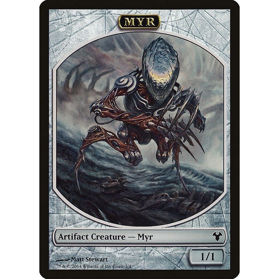 Image for Myr // Spirit Double-Sided Token (3 // 2) (MD1) - Magic: The Gathering