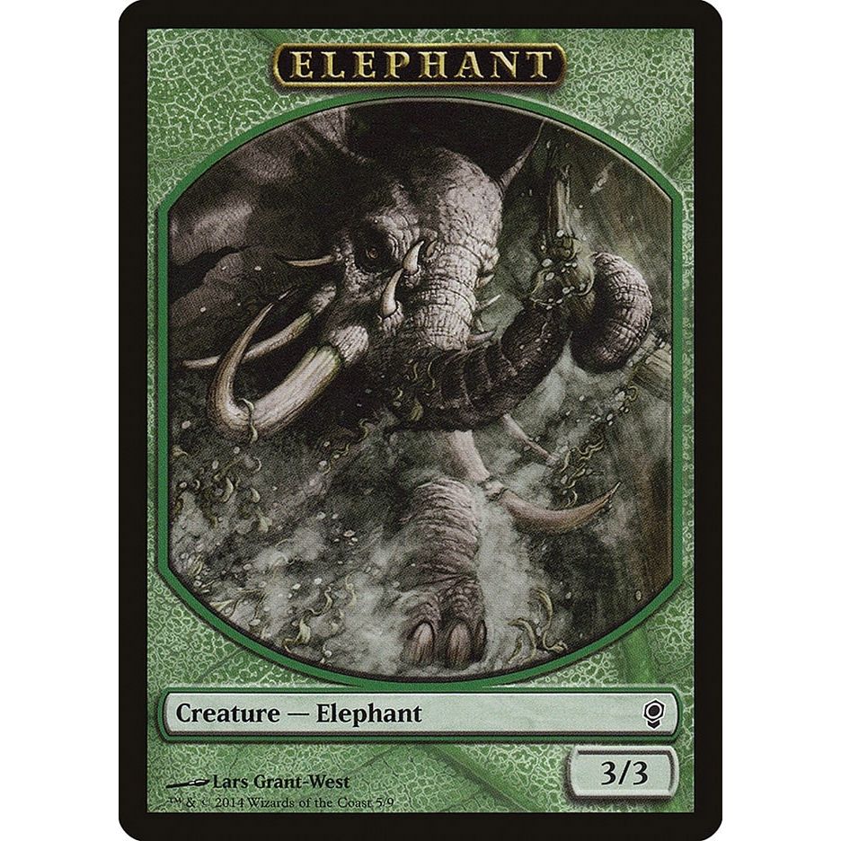 Image for Elephant Token (5) (CNS) - Magic: The Gathering
