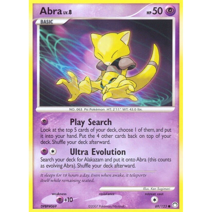 Image for Abra (69/123) (MT) - Pokemon