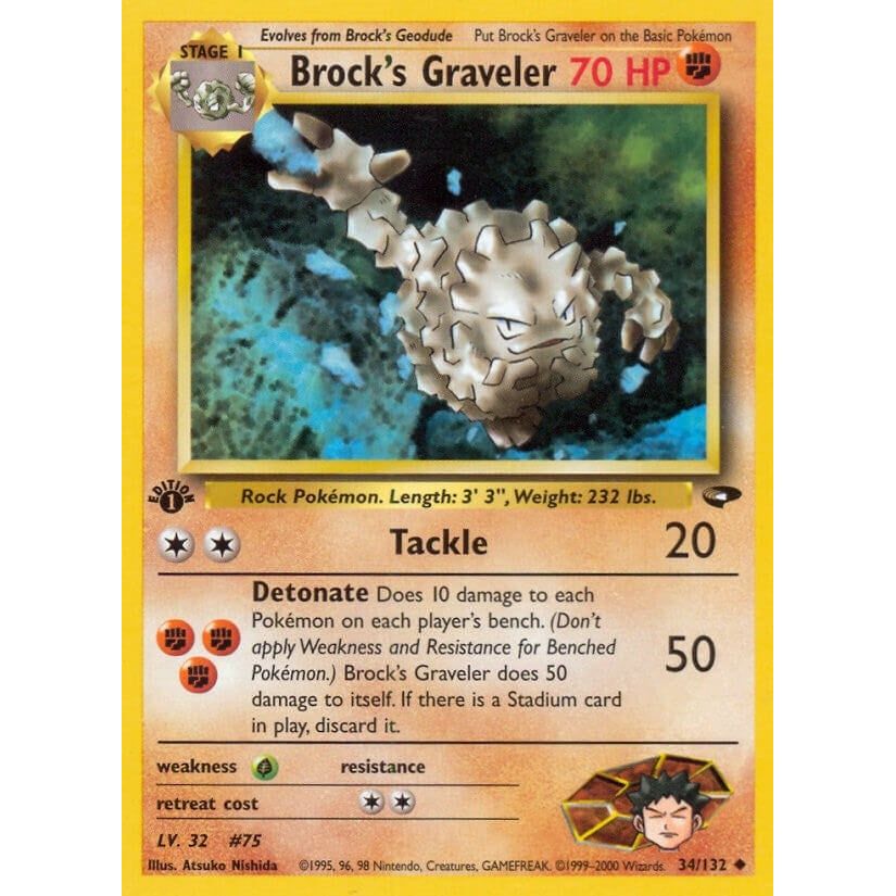 Image for Brock's Graveler (034/132) (G2) - Pokemon