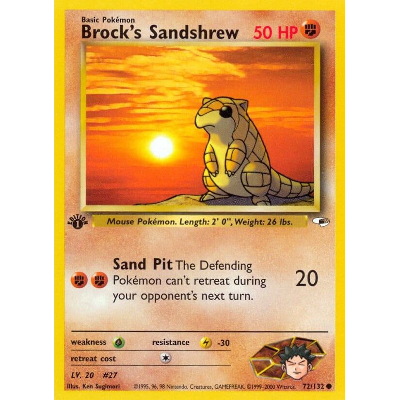 Image for Brock's Sandshrew (72) (072/132) (G1) - Pokemon