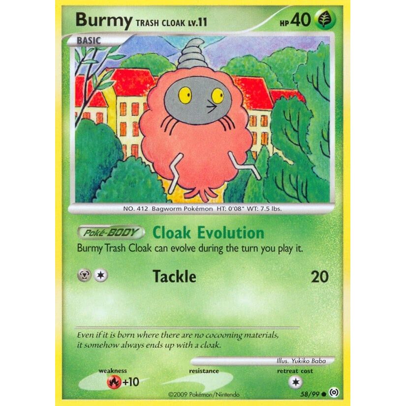 Image for Burmy Trash Cloak (58/99) (AR) - Pokemon
