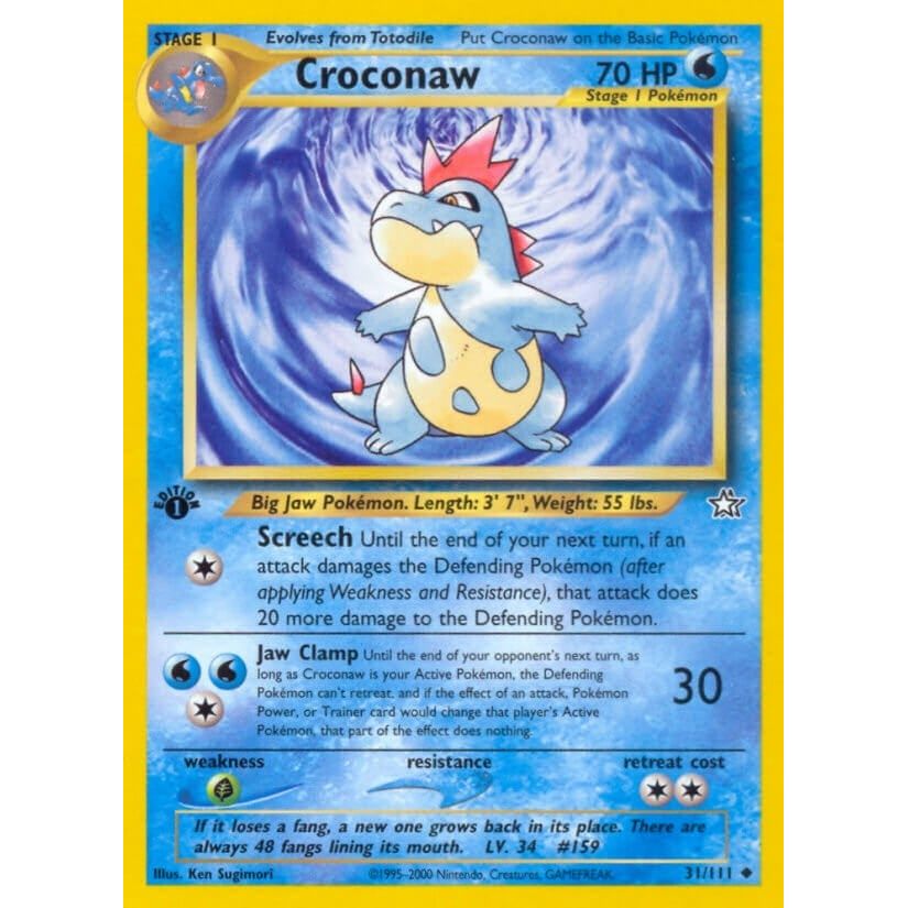 Image for Croconaw (31) (031/111) (N1) - Pokemon