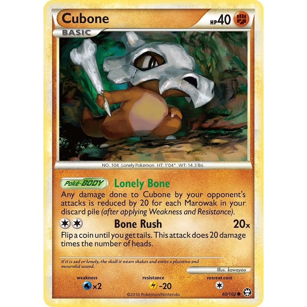 Image for Cubone (60/102) (TM) - Pokemon