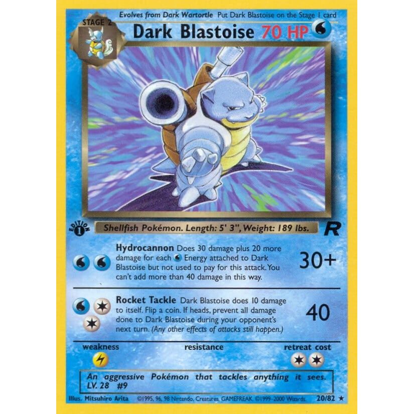 Image for Dark Blastoise (20) (20/82) (TR) - Pokemon