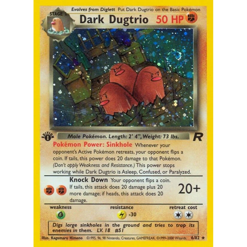 Image for Dark Dugtrio (6) (06/82) (TR) - Pokemon