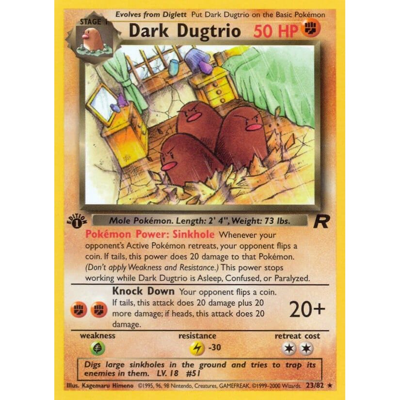 Image for Dark Dugtrio (23) (23/82) (TR) - Pokemon