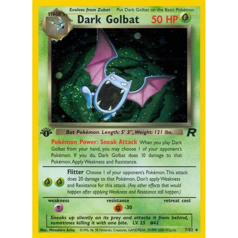 Image for Dark Golbat (7) (07/82) (TR) - Pokemon