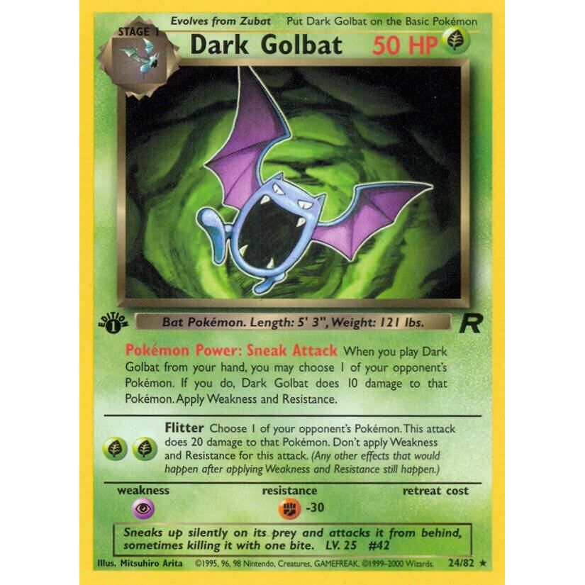 Image for Dark Golbat (24) (24/82) (TR) - Pokemon