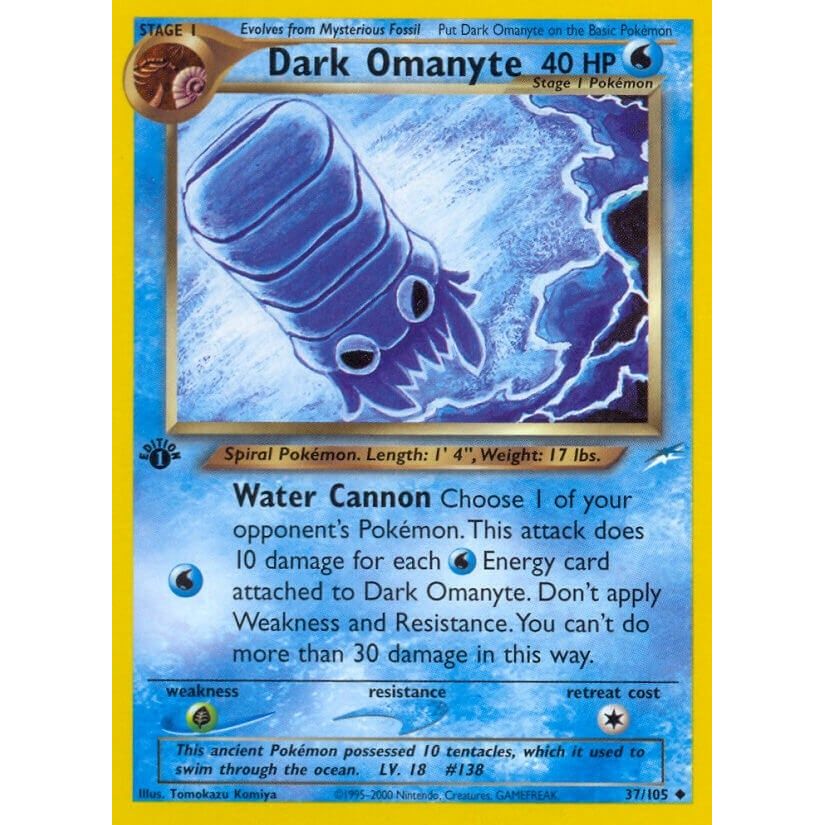 Image for Dark Omanyte (037/105) (N4) - Pokemon