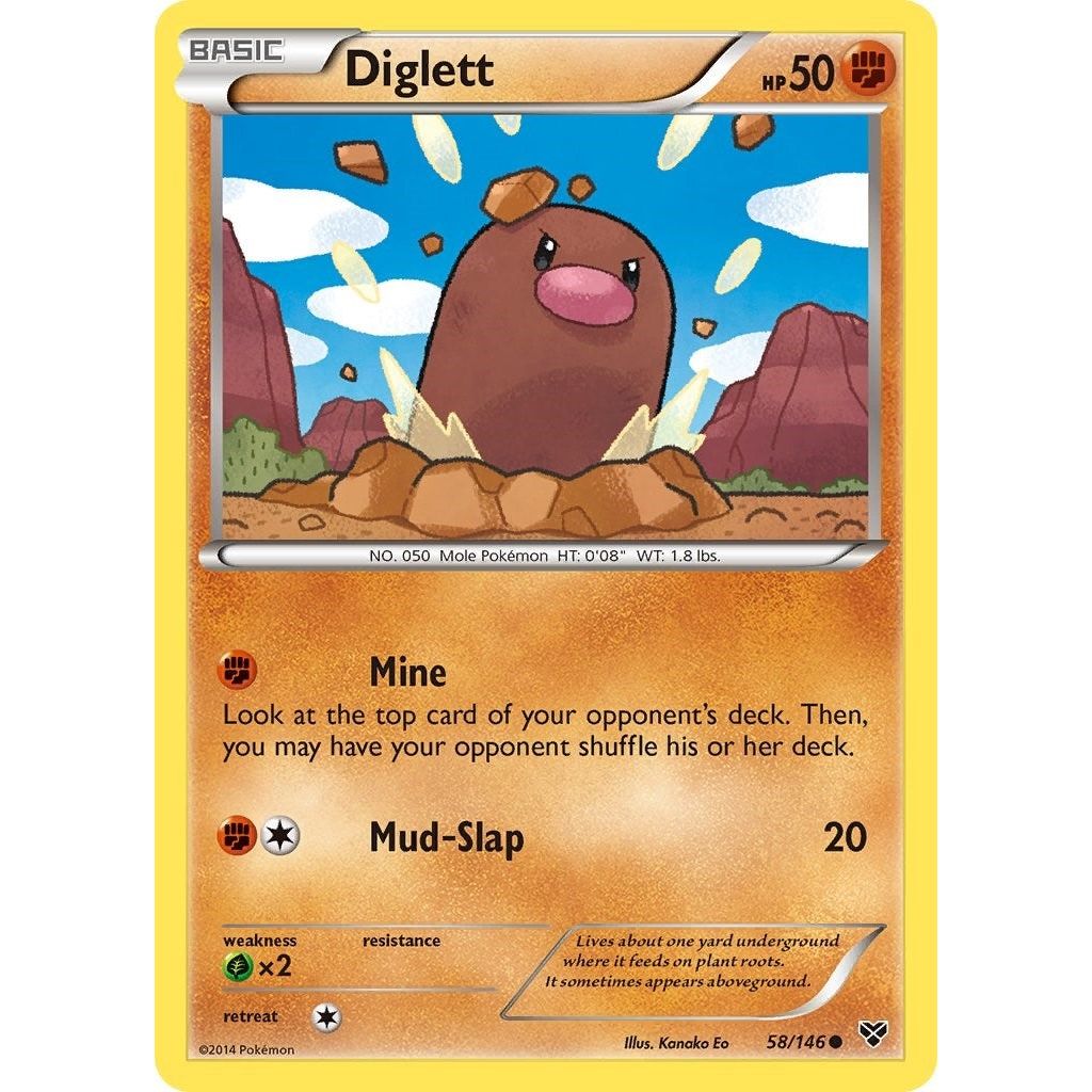 Image for Diglett (58/146) (XY) - Pokemon
