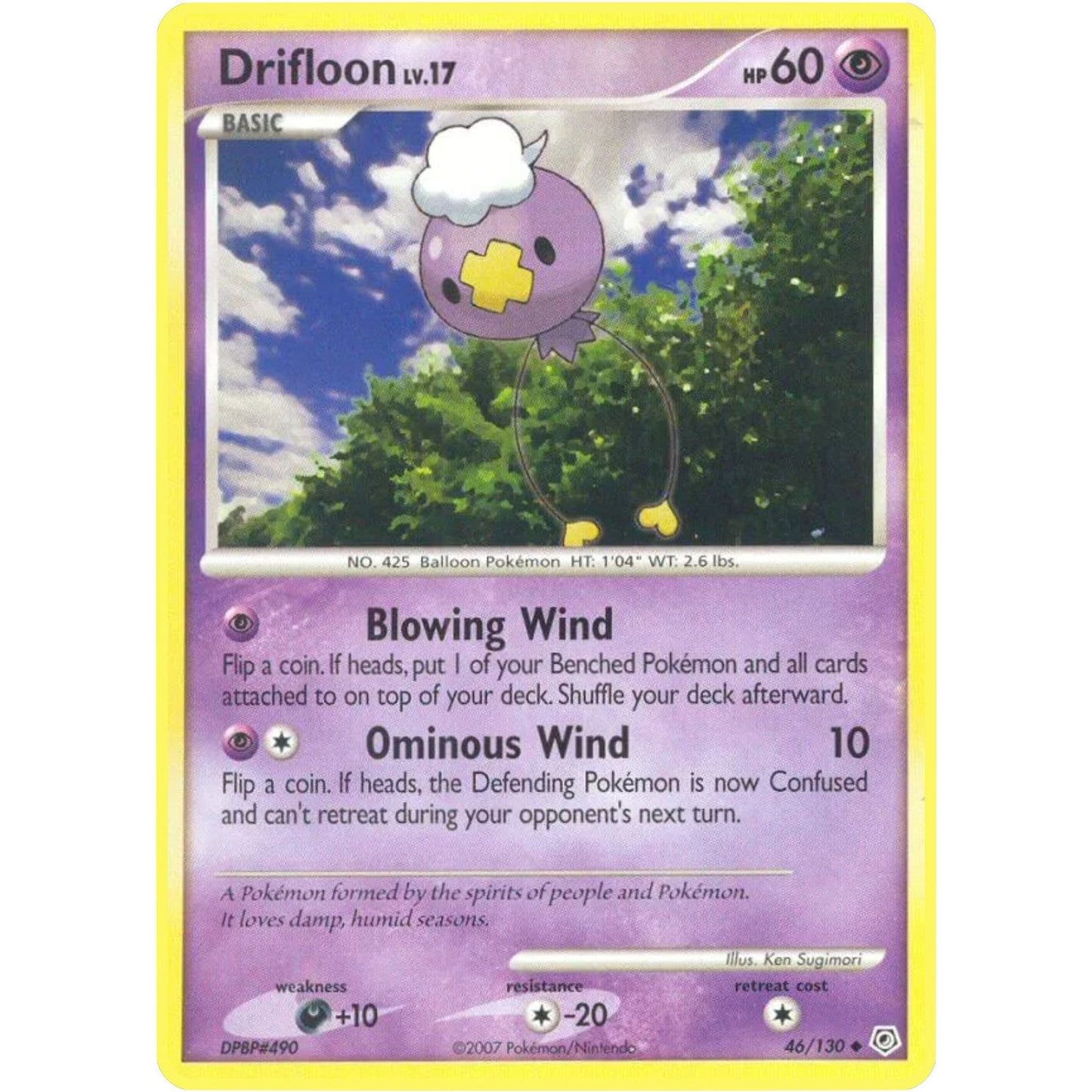 Image for Drifloon (46/130) (DP) - Pokemon