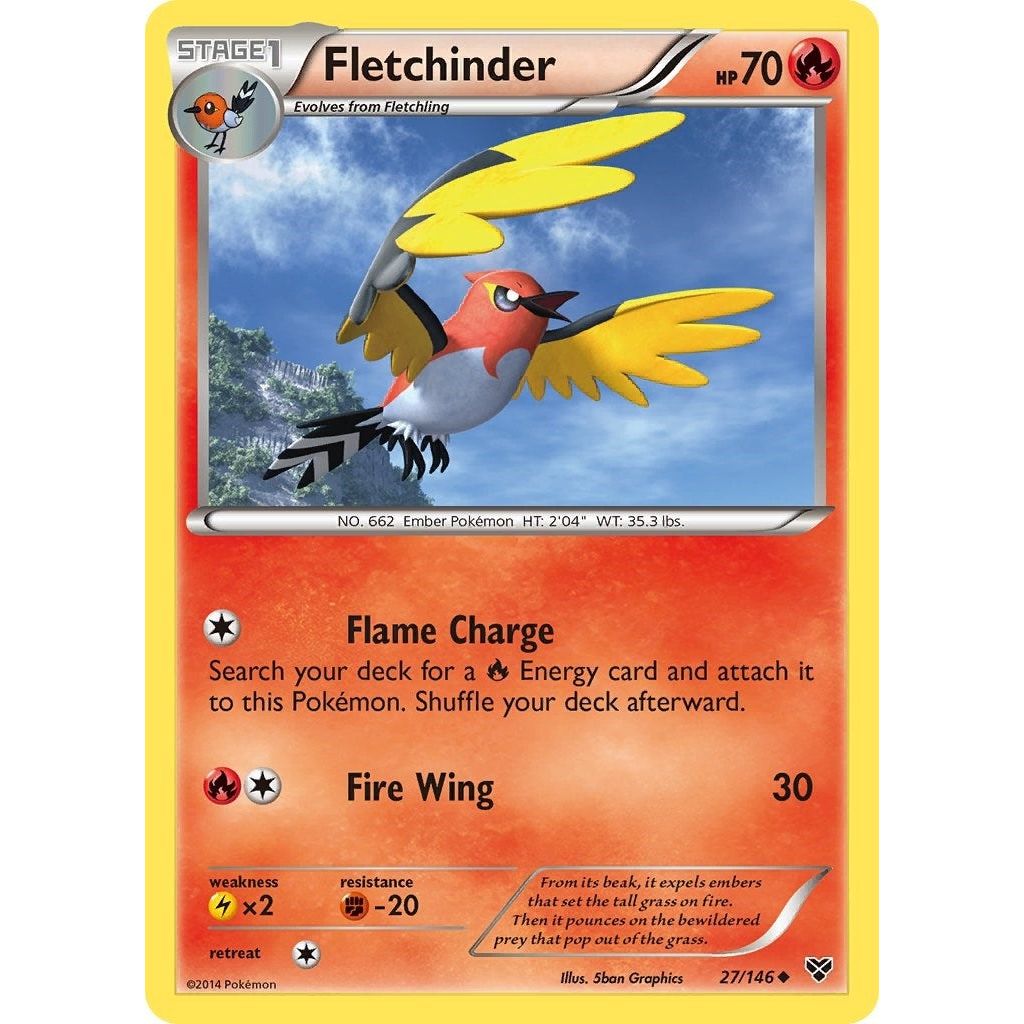 Image for Fletchinder (27/146) (XY) - Pokemon