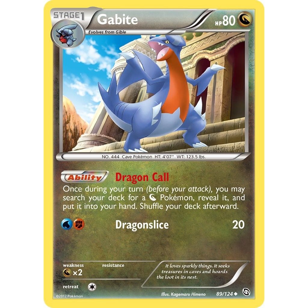 Image for Gabite (89) (89/124) (DRX) - Pokemon