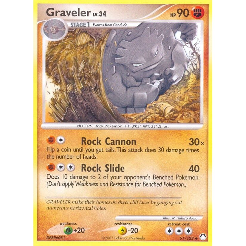 Image for Graveler (51/123) (MT) - Pokemon