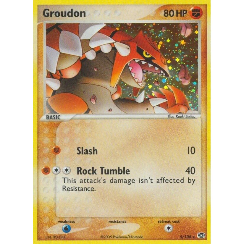 Image for Groudon (5/106) (EM) - Pokemon