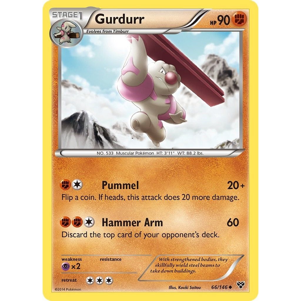 Image for Gurdurr (66/146) (XY) - Pokemon