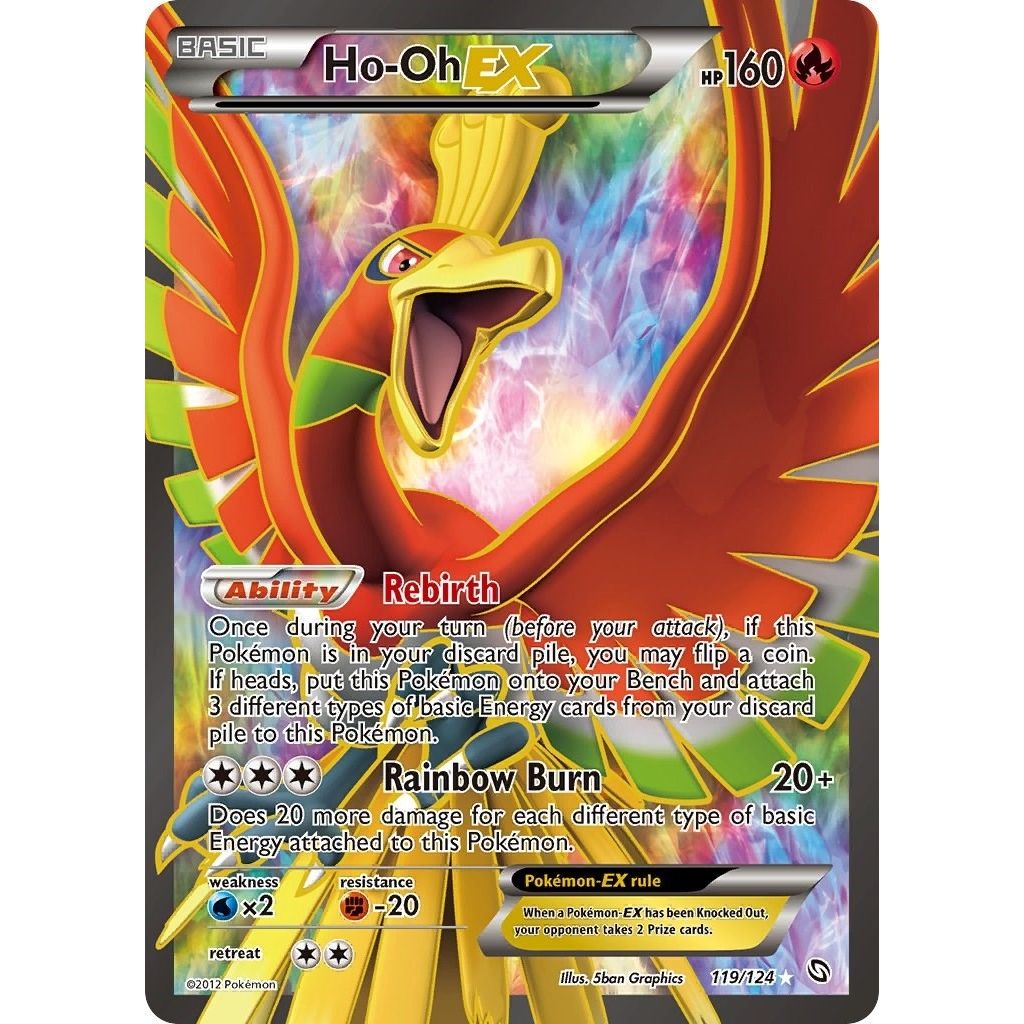 Image for Ho-Oh Ex (119 Full Art) (119/124) (DRX) - Pokemon