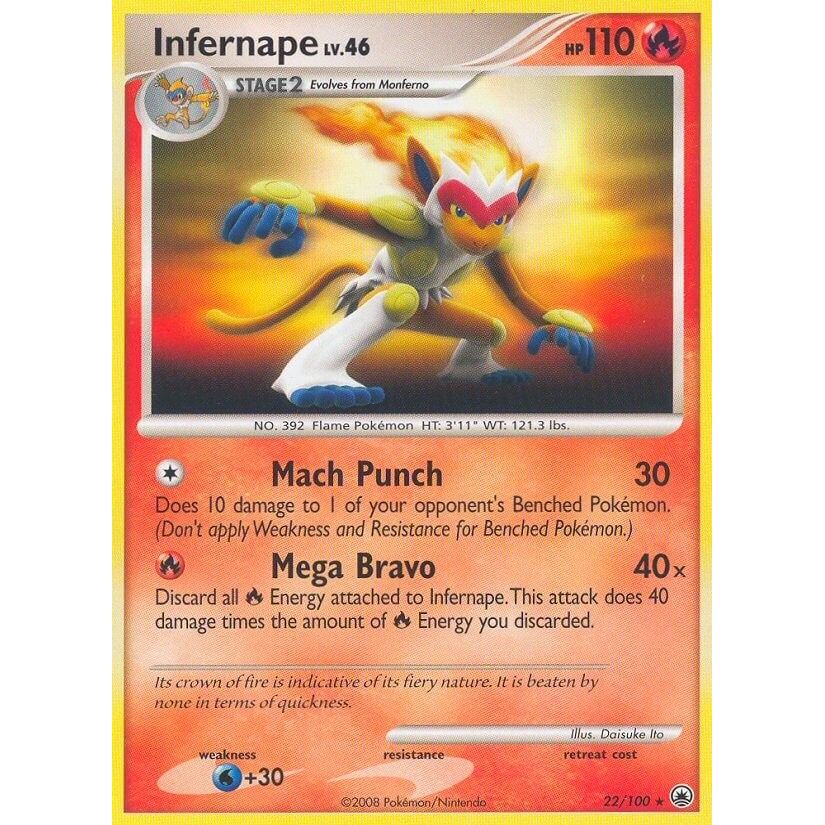 Image for Infernape (22/100) (MD) - Pokemon
