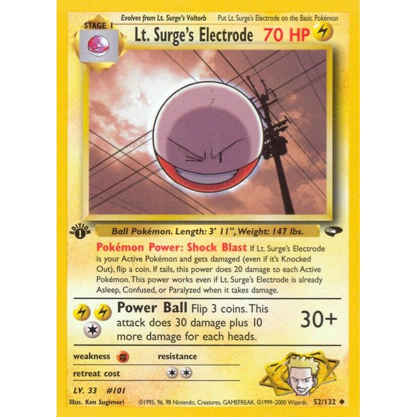 Image for Lt. Surge's Electrode (052/132) (G2) - Pokemon