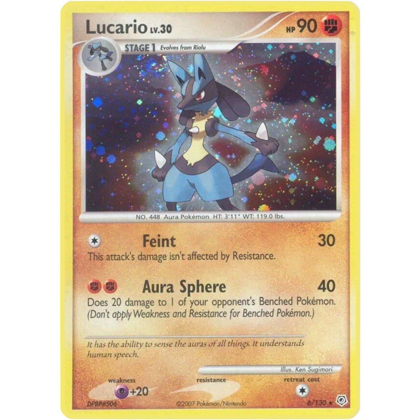 Image for Lucario (6/130) (DP) - Pokemon