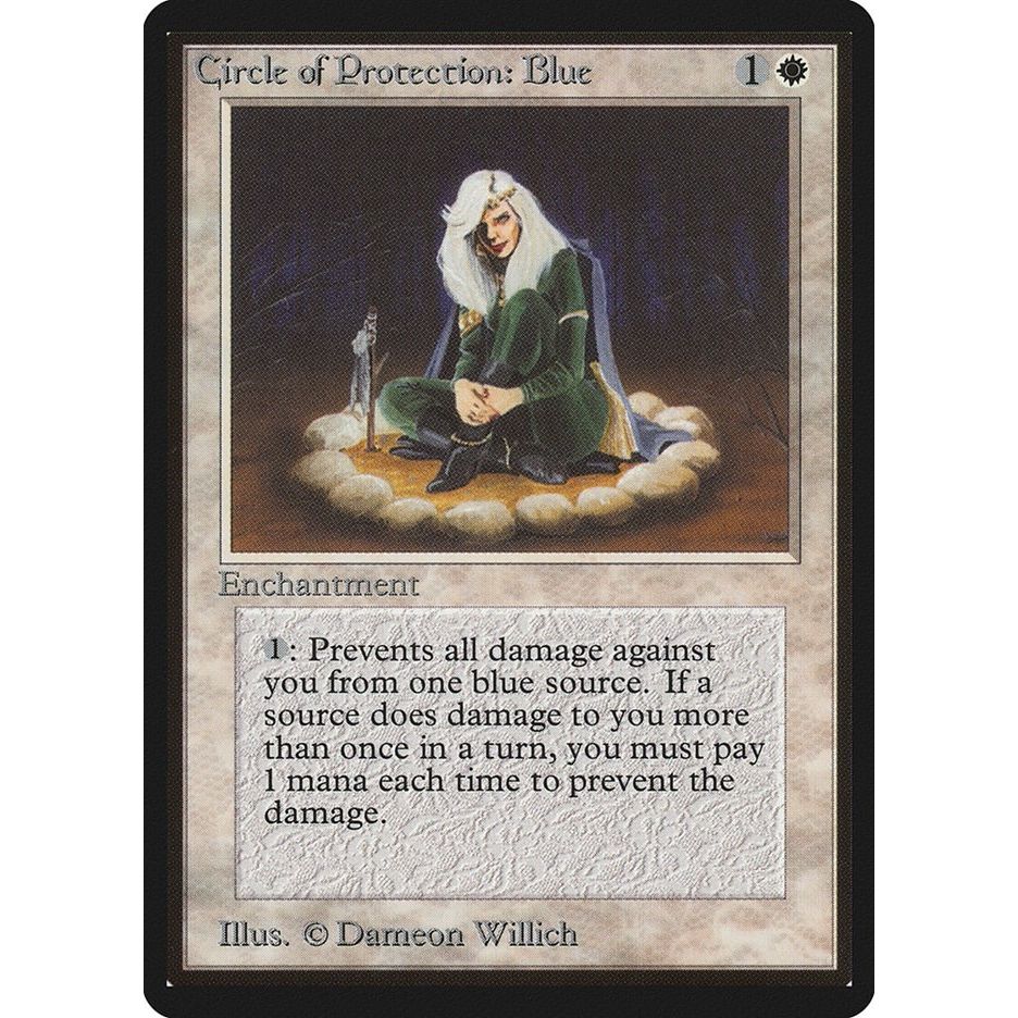 Image for Circle of Protection: Blue (LEB) - Magic: The Gathering