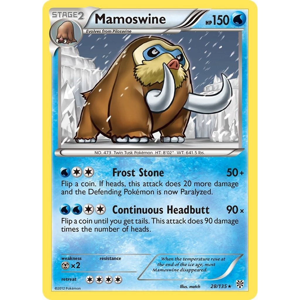Image for Mamoswine (28/135) (PLS) - Pokemon