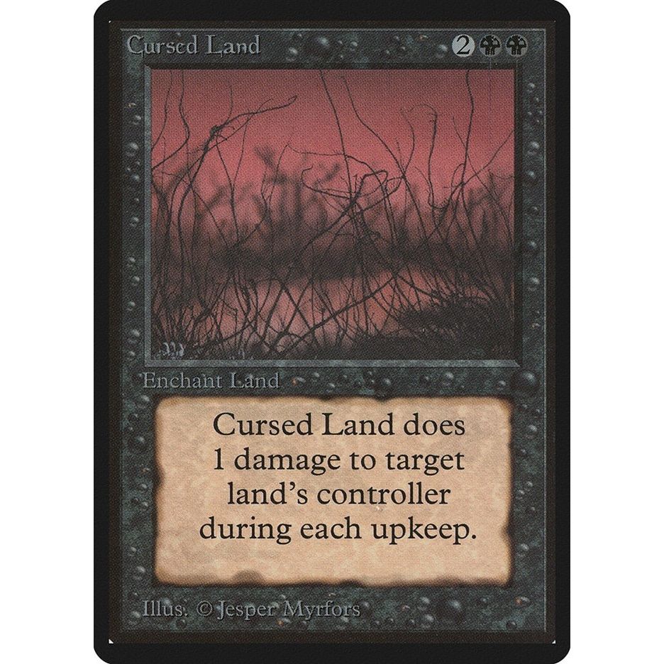 Image for Cursed Land (LEB) - Magic: The Gathering