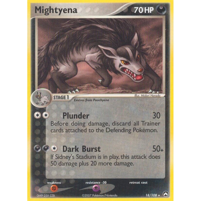 Image for Mightyena (18/108) (PK) - Pokemon