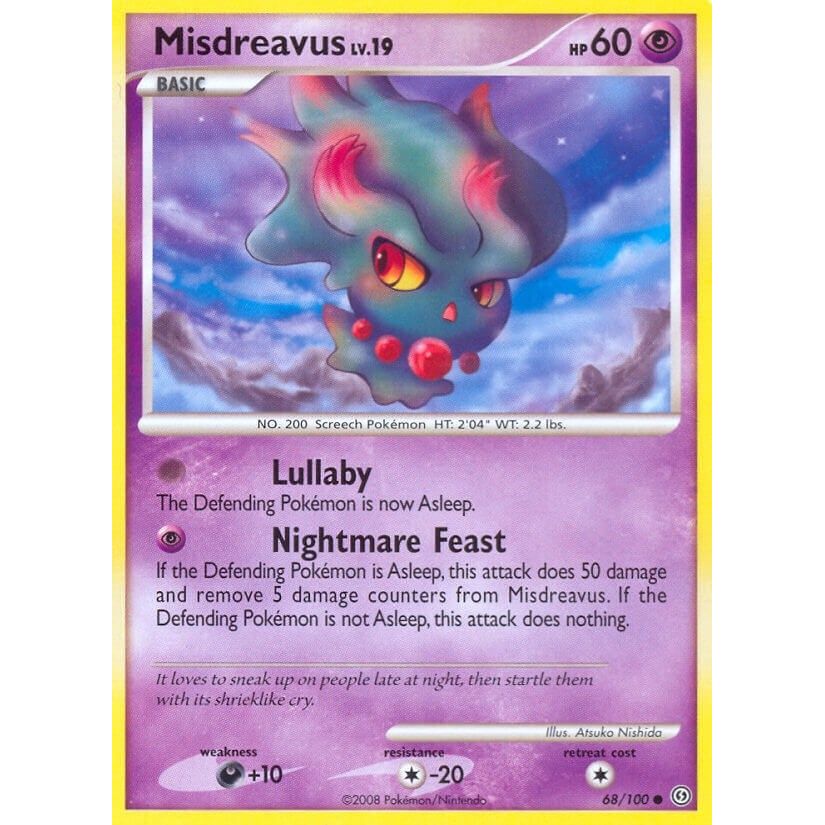 Image for Misdreavus (68/100) (SF) - Pokemon