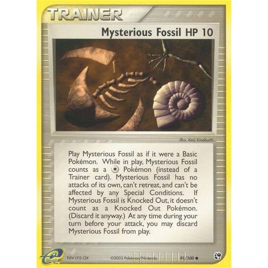 Image for Mysterious Fossil (91/100) (SS) - Pokemon