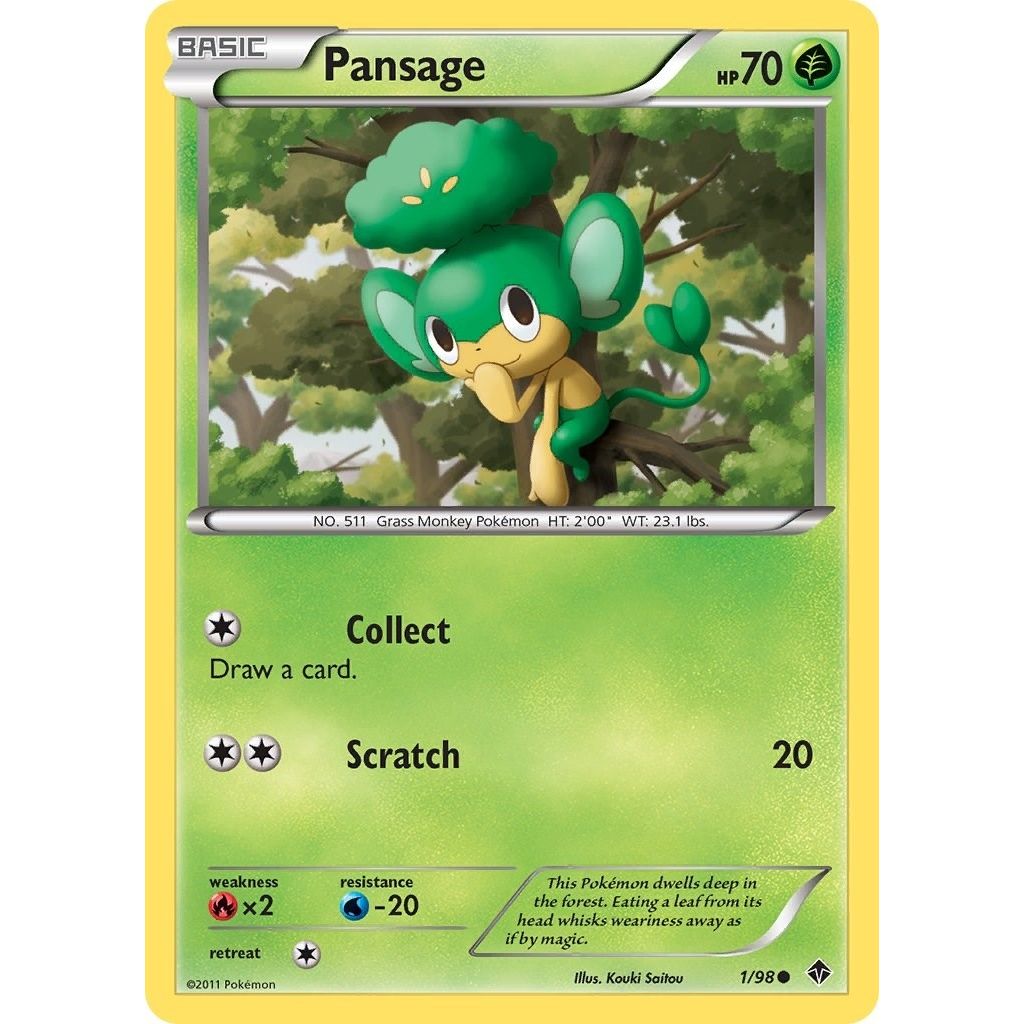 Image for Pansage (1/98) (EPO) - Pokemon