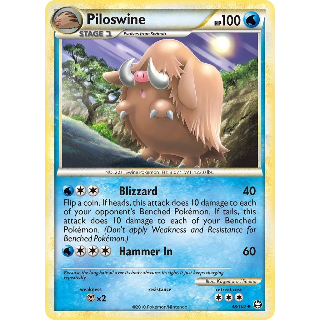 Image for Piloswine (48/102) (TM) - Pokemon