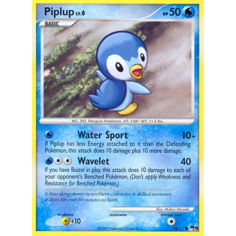 Image for Piplup (016/017) (POP) - Pokemon