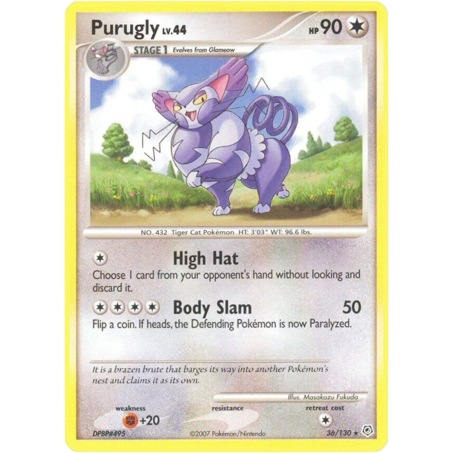 Image for Purugly (36/130) (DP) - Pokemon