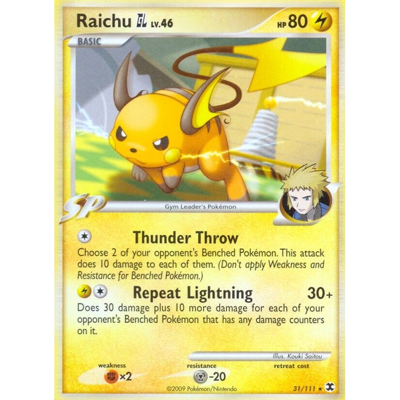 Image for Raichu GL (31/111) (RR) - Pokemon