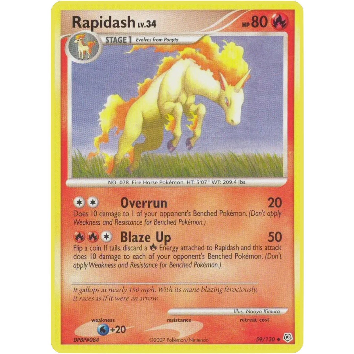 Image for Rapidash (59/130) (DP) - Pokemon