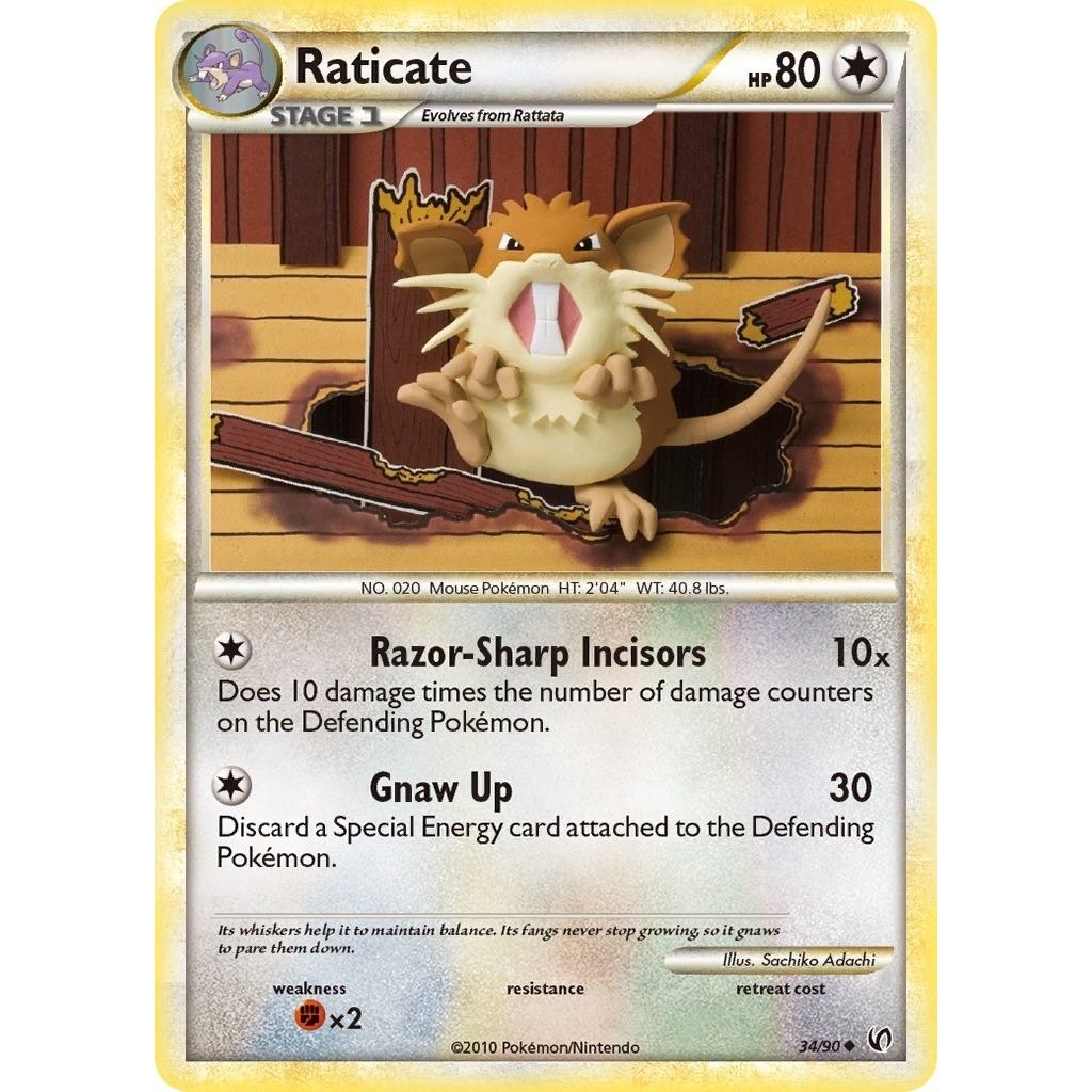 Image for Raticate (34/90) (UD) - Pokemon