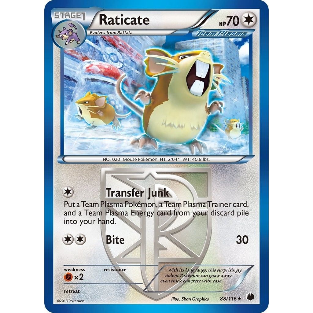 Image for Raticate (Team Plasma) (88/116) (PLF) - Pokemon