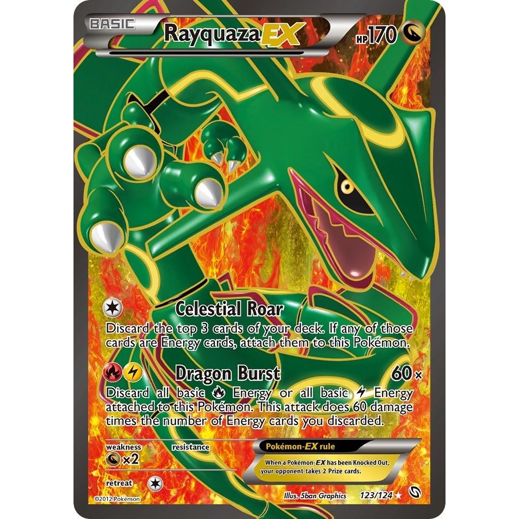 Image for Rayquaza EX (123 Full Art) (123/124) (DRX) - Pokemon