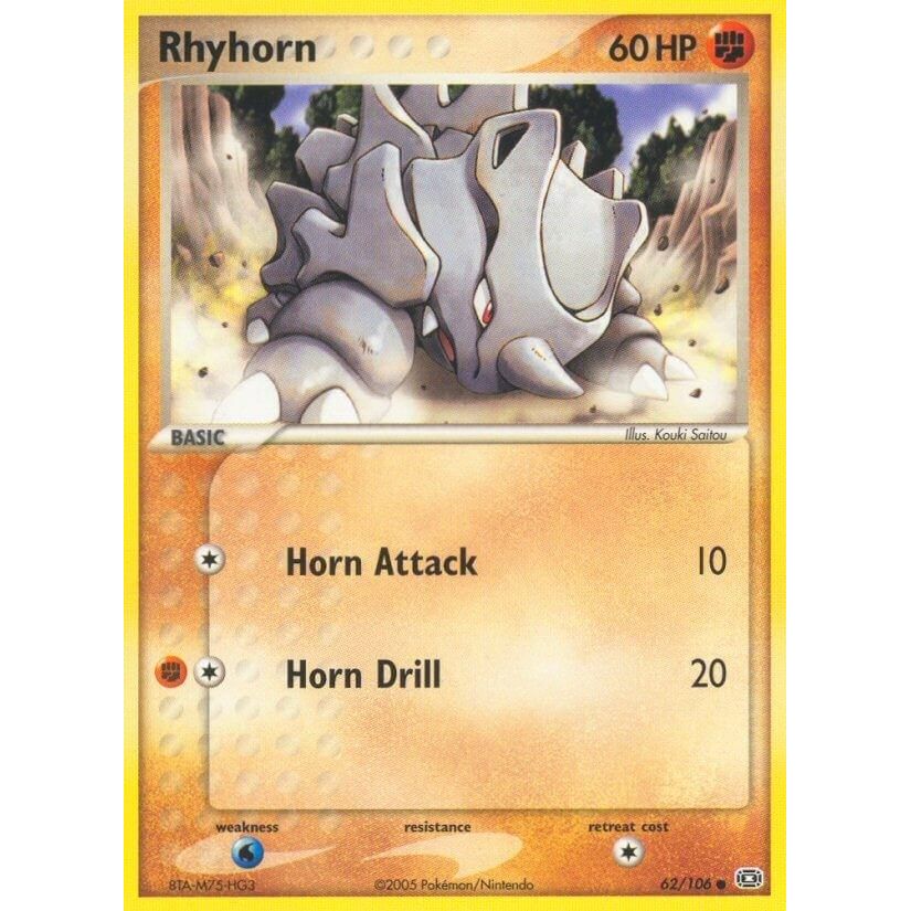 Image for Rhyhorn (62/106) (EM) - Pokemon
