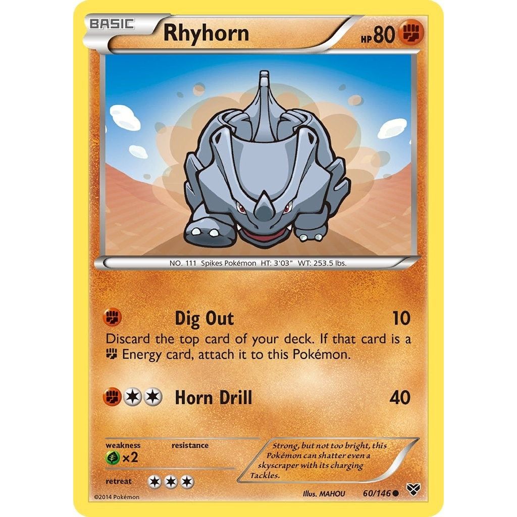 Image for Rhyhorn (60/146) (XY) - Pokemon